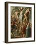 The Lance Thrust (Colour Litho)-Peter Paul (after) Rubens-Framed Giclee Print