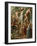 The Lance Thrust (Colour Litho)-Peter Paul (after) Rubens-Framed Giclee Print