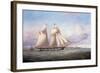 The Lancefield approaching Perch Rock Fort an Lighthouse in the Mersey, 1851-Samuel Walters-Framed Giclee Print