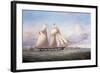 The Lancefield approaching Perch Rock Fort an Lighthouse in the Mersey, 1851-Samuel Walters-Framed Giclee Print
