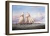 The Lancefield approaching Perch Rock Fort an Lighthouse in the Mersey, 1851-Samuel Walters-Framed Giclee Print