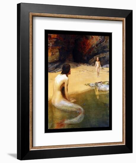 The Land Baby-John Collier-Framed Art Print