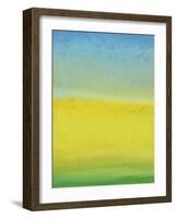 The Land In Between-Jan Weiss-Framed Art Print