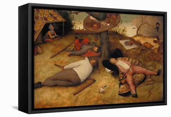 The Land of Cockayne, 1566-Pieter Bruegel the Elder-Framed Stretched Canvas