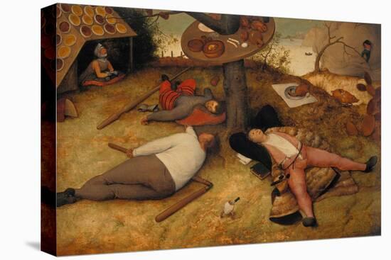 The Land of Cockayne, 1566-Pieter Bruegel the Elder-Stretched Canvas