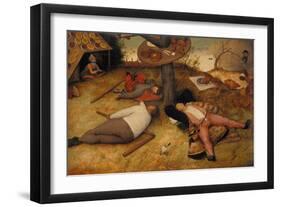 The Land of Cockayne, 1566-Pieter Bruegel the Elder-Framed Giclee Print