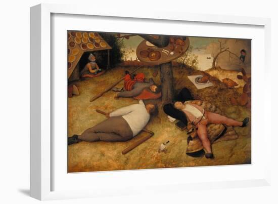 The Land of Cockayne, 1566-Pieter Bruegel the Elder-Framed Giclee Print