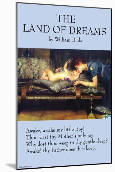 The Land of Dreams-William Blake-Mounted Art Print