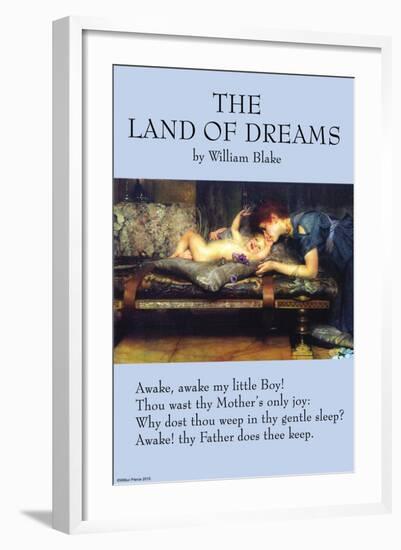 The Land of Dreams-William Blake-Framed Art Print