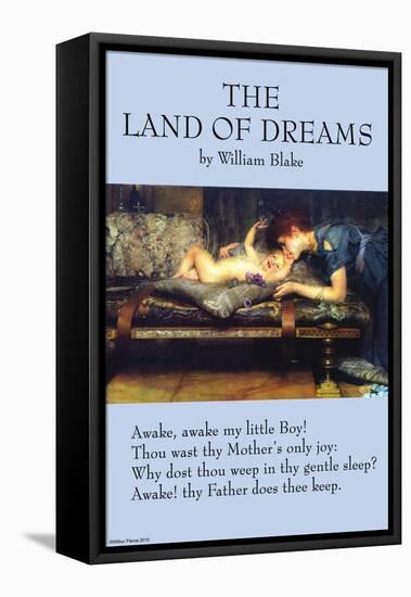 The Land of Dreams-William Blake-Framed Stretched Canvas