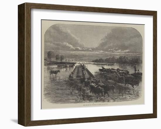 The Land of Oil, Transport of Barrels on Oil Creek-null-Framed Giclee Print