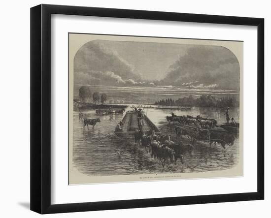 The Land of Oil, Transport of Barrels on Oil Creek-null-Framed Giclee Print