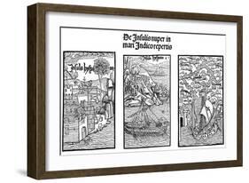 The Landing of Christopher Columbus on Hispaniola, 1901-null-Framed Giclee Print