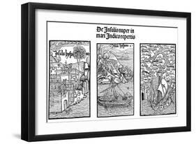 The Landing of Christopher Columbus on Hispaniola, 1901-null-Framed Giclee Print