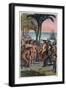 The Landing of Christopher Columbus-Stefano Bianchetti-Framed Giclee Print