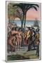 The Landing of Christopher Columbus-Stefano Bianchetti-Mounted Giclee Print