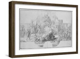 The Landing of Columbus in America, 1715-1716-Francesco Solimena-Framed Giclee Print