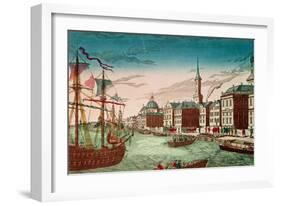 The Landing of English Troops at New York, September 1776, Pub. by J. Chereau, Paris-null-Framed Giclee Print