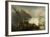 The Landing of Henry Hudson-Robert Walter Weir-Framed Giclee Print