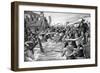 The Landing of Julius Caesar in Britain, 55 Bc, (C1920)-Richard Caton Woodville II-Framed Giclee Print