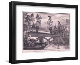 The Landing of Marshal Schomberg at Carrickfergus Ad 1689-Henry Marriott Paget-Framed Giclee Print