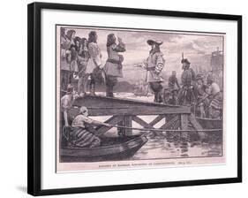 The Landing of Marshal Schomberg at Carrickfergus Ad 1689-Henry Marriott Paget-Framed Giclee Print