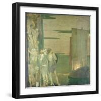 The Landing of St Patrick in Ireland, 1912-Frederick Cayley Robinson-Framed Premium Giclee Print