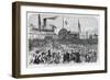 The Landing of the Japanese Embassy, with Treaty in a Box, at the Navy Yard, Washington. See Page 3-null-Framed Giclee Print