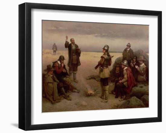 The Landing of the Pilgrim Fathers, 1620-George Henry Boughton-Framed Giclee Print