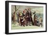 The Landing of the Pilgrims at Plymouth, Massachusetts, December 22nd 1620 by Currier & Ives-null-Framed Giclee Print