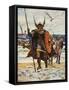 The Landing of the Vikings-Arthur C. Michael-Framed Stretched Canvas