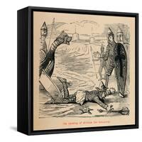 'The Landing of William the Conqueror', c1860, (c1860)-John Leech-Framed Stretched Canvas