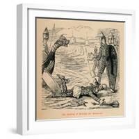 'The Landing of William the Conqueror', c1860, (c1860)-John Leech-Framed Giclee Print