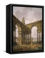 The Landing Place, 1787-88-Hubert Robert-Framed Stretched Canvas