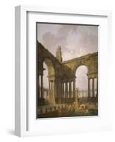 The Landing Place, 1787-88-Hubert Robert-Framed Giclee Print