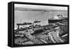 The Landing Stage at Liverpool Docks, Merseyside, Early 20th Century-null-Framed Stretched Canvas