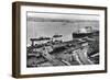 The Landing Stage at Liverpool Docks, Merseyside, Early 20th Century-null-Framed Giclee Print