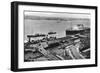 The Landing Stage at Liverpool Docks, Merseyside, Early 20th Century-null-Framed Giclee Print