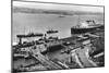 The Landing Stage at Liverpool Docks, Merseyside, Early 20th Century-null-Mounted Giclee Print