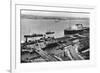 The Landing Stage at Liverpool Docks, Merseyside, Early 20th Century-null-Framed Giclee Print