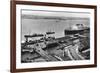 The Landing Stage at Liverpool Docks, Merseyside, Early 20th Century-null-Framed Giclee Print