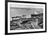 The Landing Stage at Liverpool Docks, Merseyside, Early 20th Century-null-Framed Giclee Print