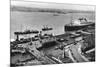 The Landing Stage at Liverpool Docks, Merseyside, Early 20th Century-null-Mounted Giclee Print