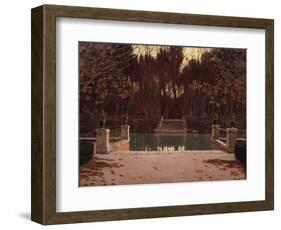 The Landing Stage-Santiago Rusiñol-Framed Giclee Print