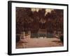 The Landing Stage-Santiago Rusiñol-Framed Giclee Print