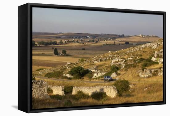 The Landscape around Matera, Basilicata, Italy, Europe-Olivier Goujon-Framed Stretched Canvas