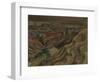 The Landscape: Hill 60, C.1917 (Ink & W/C on Paper)-Paul Nash-Framed Giclee Print