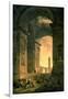 The Landscape with Obelisk-Hubert Robert-Framed Art Print