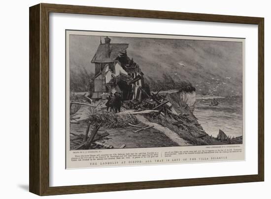 The Landship at Dieppe, All That Is Left of the Villa Bellevue-Charles Joseph Staniland-Framed Giclee Print