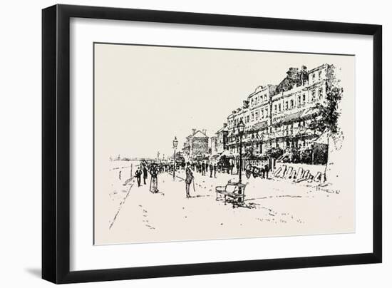 The Landslip at Sandgate: Moving Out from Wellington Terrace, UK, 1893-null-Framed Giclee Print